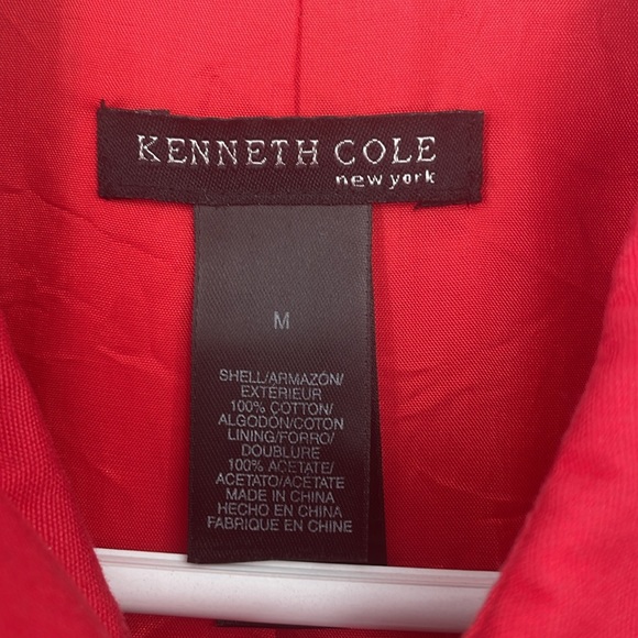 Kenneth Cole 100% cotton size medium long length jacket - Picture 6 of 8